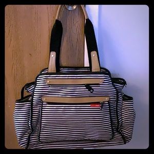 Skip Hop Striped Diaper Bag